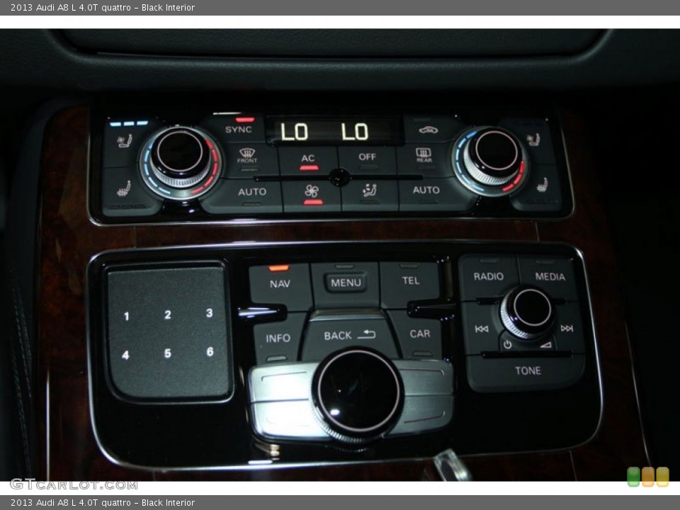 Black Interior Controls for the 2013 Audi A8 L 4.0T quattro #69961900