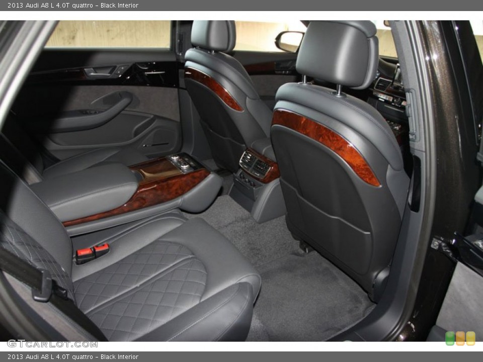 Black Interior Rear Seat for the 2013 Audi A8 L 4.0T quattro #69961941