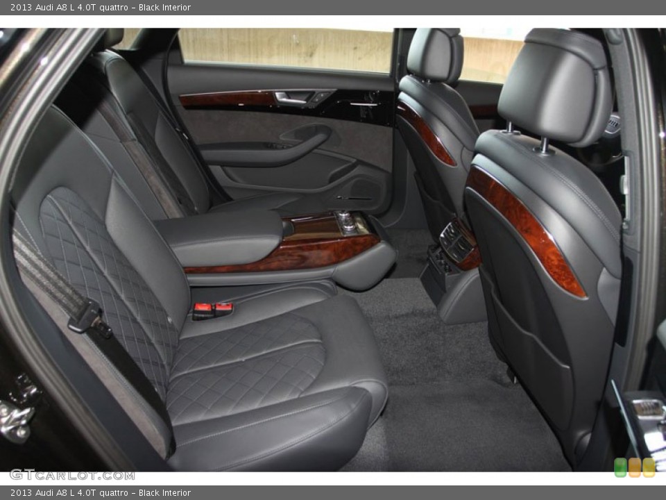Black Interior Rear Seat for the 2013 Audi A8 L 4.0T quattro #69961951