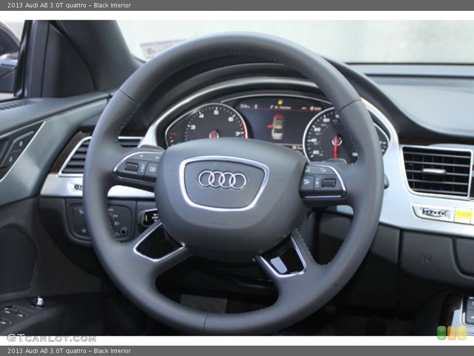Black Interior Steering Wheel for the 2013 Audi A8 3.0T quattro #69962140