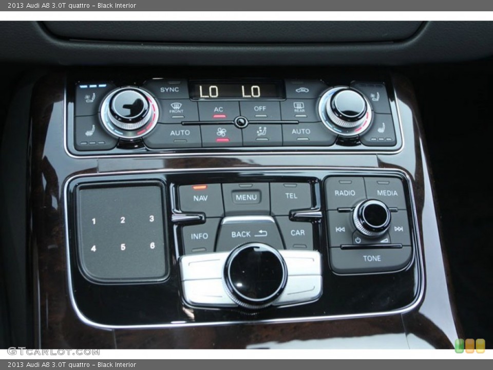 Black Interior Controls for the 2013 Audi A8 3.0T quattro #69962176