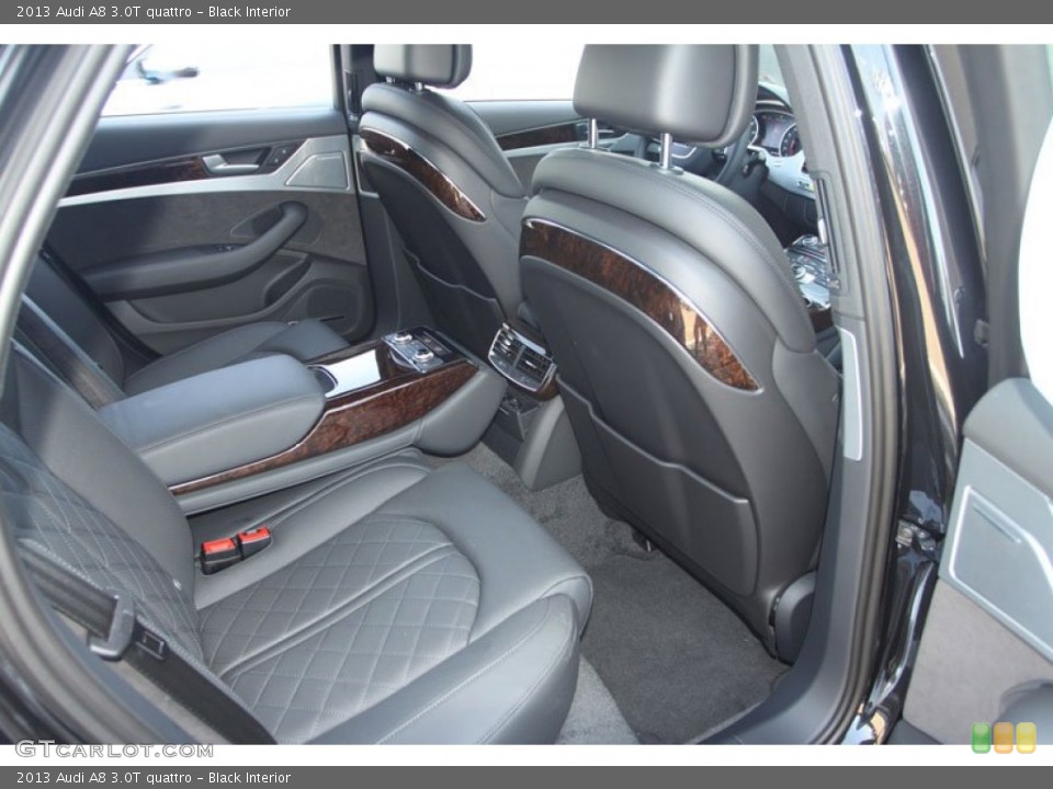 Black Interior Rear Seat for the 2013 Audi A8 3.0T quattro #69962221