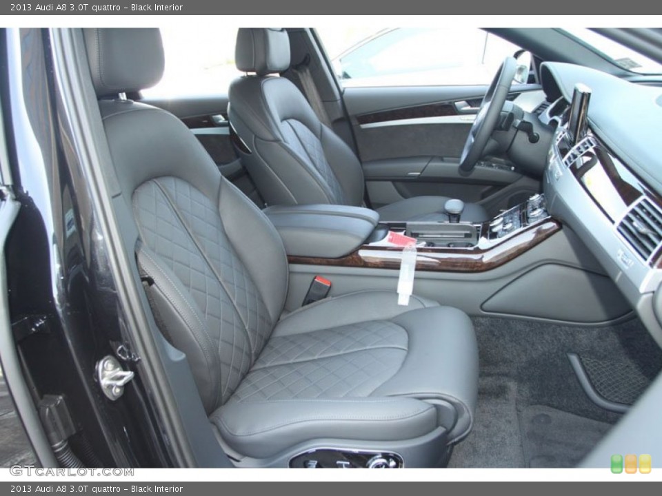 Black Interior Front Seat for the 2013 Audi A8 3.0T quattro #69962250