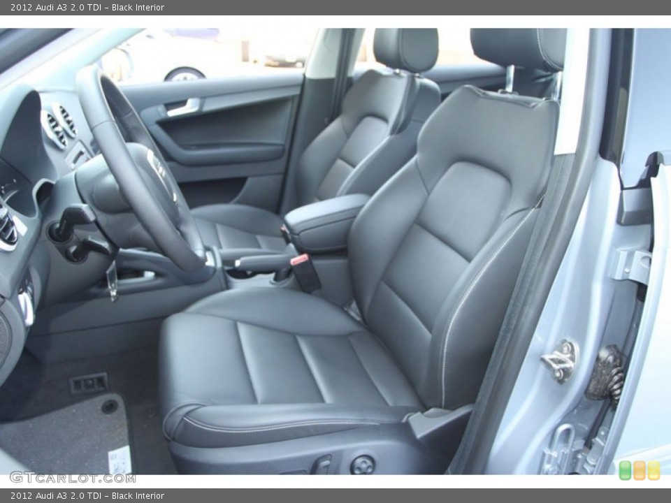 Black Interior Front Seat for the 2012 Audi A3 2.0 TDI #69963598