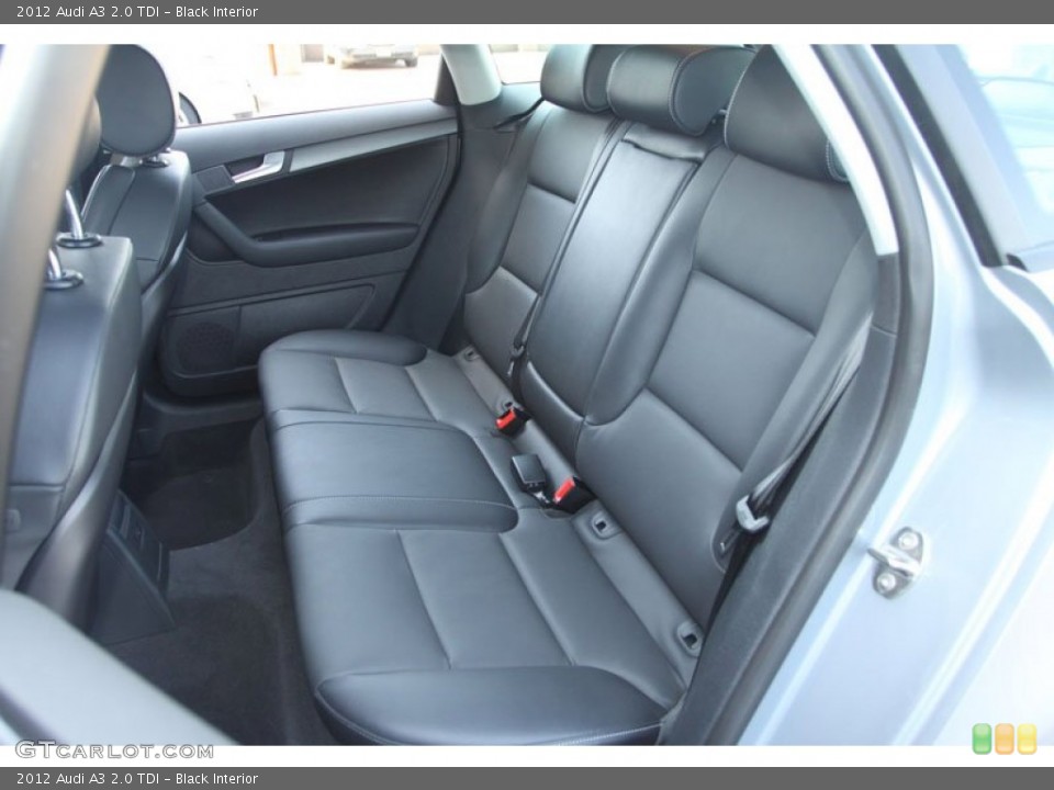 Black Interior Rear Seat for the 2012 Audi A3 2.0 TDI #69963607