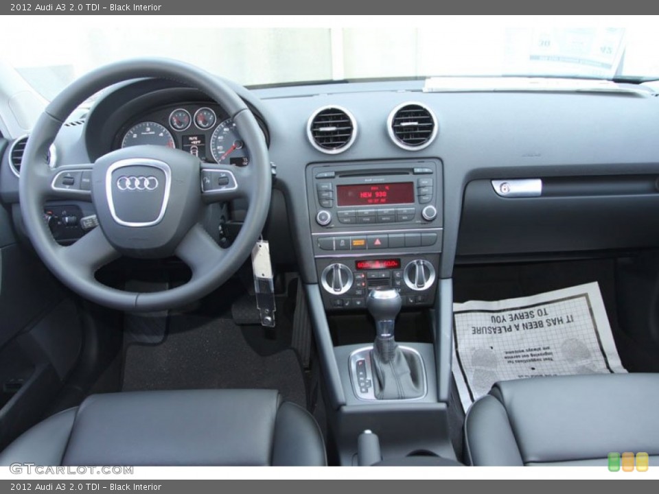 Black Interior Dashboard for the 2012 Audi A3 2.0 TDI #69963627