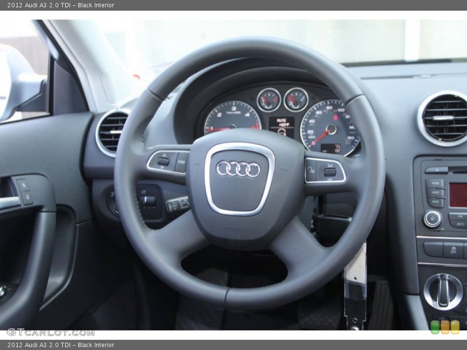 Black Interior Steering Wheel for the 2012 Audi A3 2.0 TDI #69963637