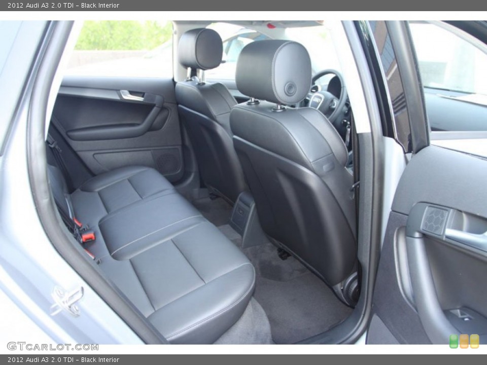 Black Interior Rear Seat for the 2012 Audi A3 2.0 TDI #69963679