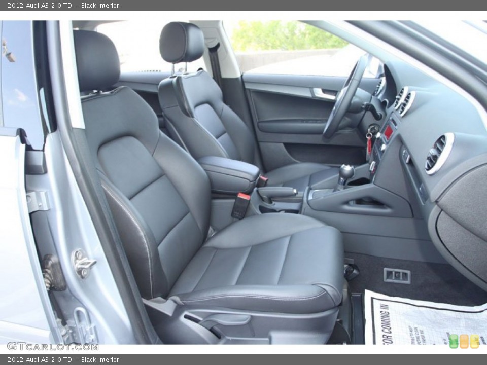 Black Interior Front Seat for the 2012 Audi A3 2.0 TDI #69963706