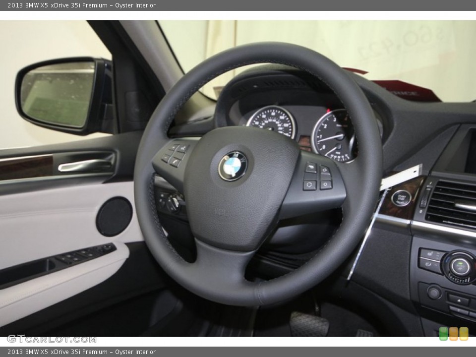 Oyster Interior Steering Wheel for the 2013 BMW X5 xDrive 35i Premium #69964611