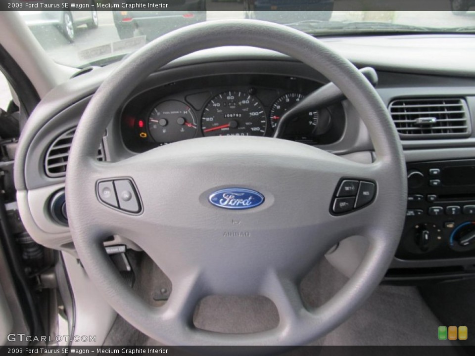 Medium Graphite Interior Steering Wheel for the 2003 Ford Taurus SE Wagon #69965134