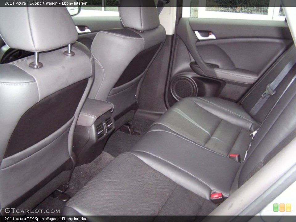 Ebony Interior Rear Seat for the 2011 Acura TSX Sport Wagon #69967873