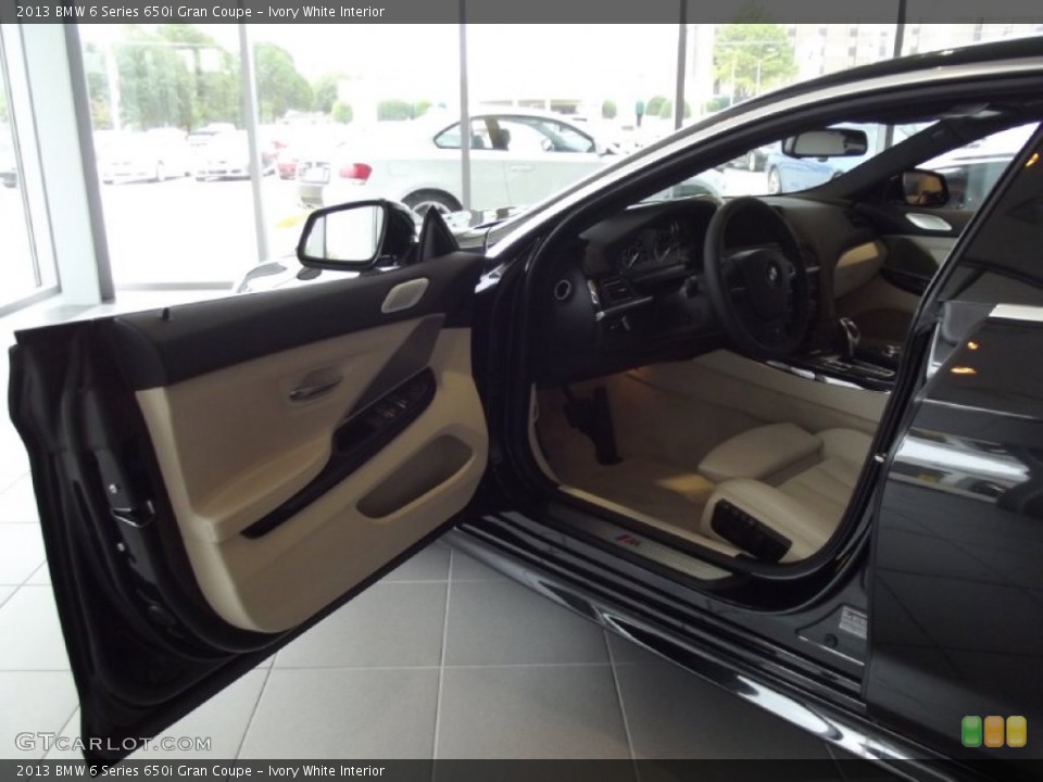Ivory White Interior Photo for the 2013 BMW 6 Series 650i Gran Coupe #69968296
