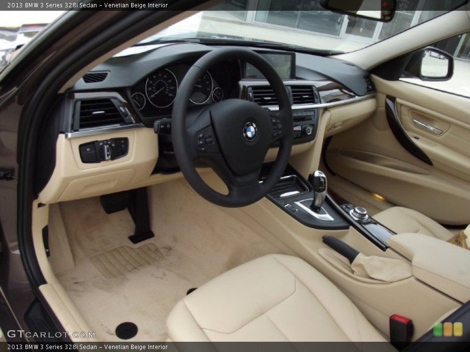 Venetian Beige Interior Prime Interior for the 2013 BMW 3 Series 328i Sedan #69968482