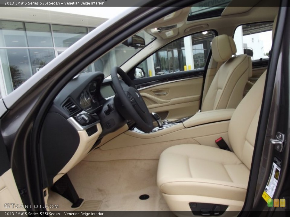 Venetian Beige Interior Front Seat for the 2013 BMW 5 Series 535i Sedan #69968752