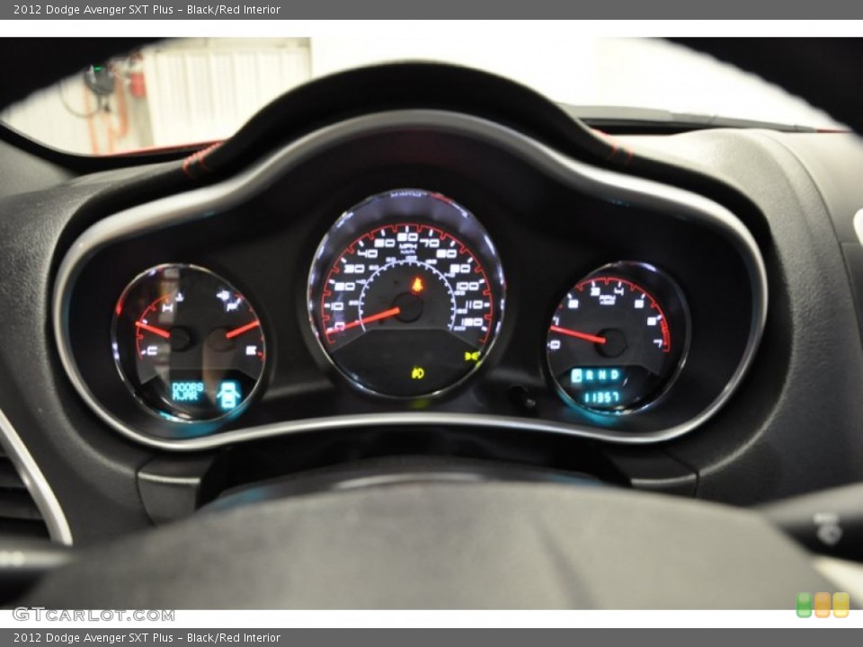 Black/Red Interior Gauges for the 2012 Dodge Avenger SXT Plus #69969451