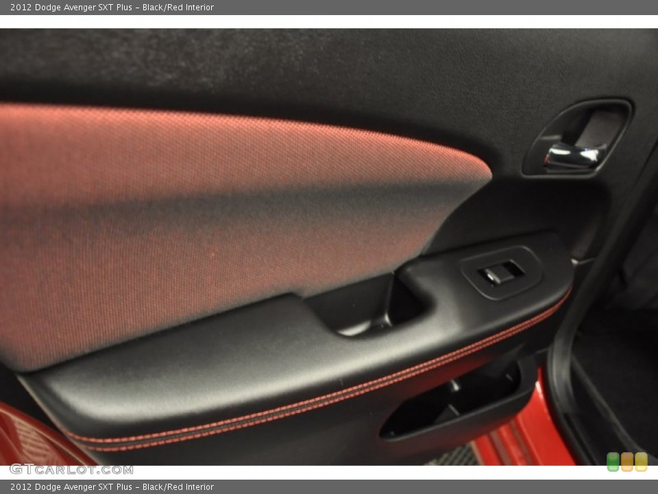Black/Red Interior Door Panel for the 2012 Dodge Avenger SXT Plus #69969559