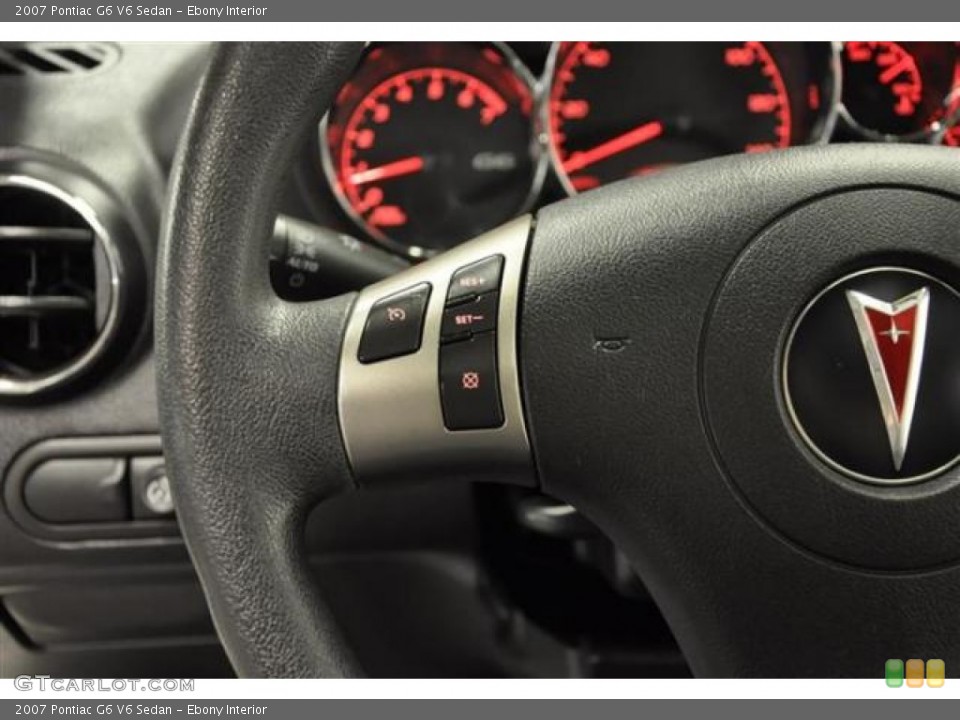 Ebony Interior Controls for the 2007 Pontiac G6 V6 Sedan #69970045