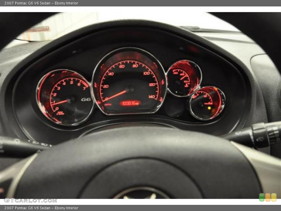 Ebony Interior Gauges for the 2007 Pontiac G6 V6 Sedan #69970052