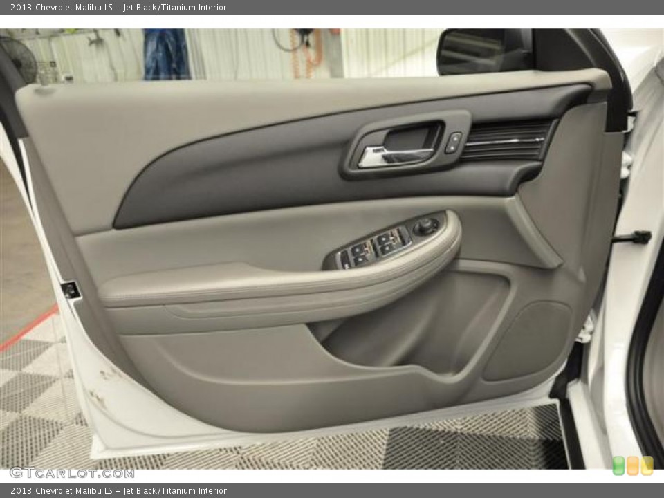 Jet Black/Titanium Interior Door Panel for the 2013 Chevrolet Malibu LS #69971023