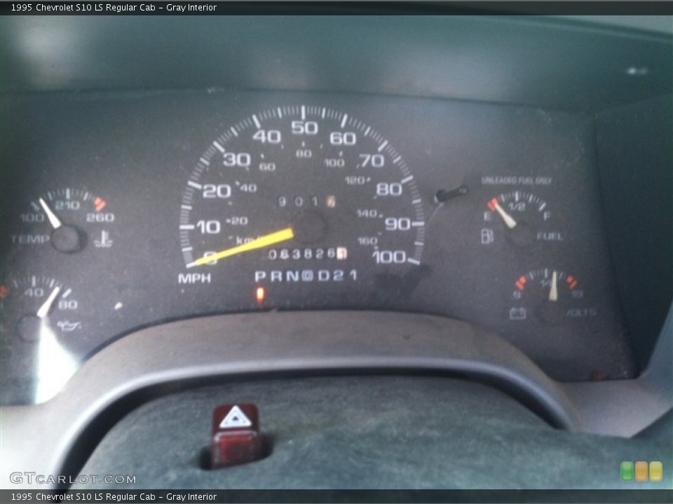 Gray Interior Gauges for the 1995 Chevrolet S10 LS Regular Cab #69971149