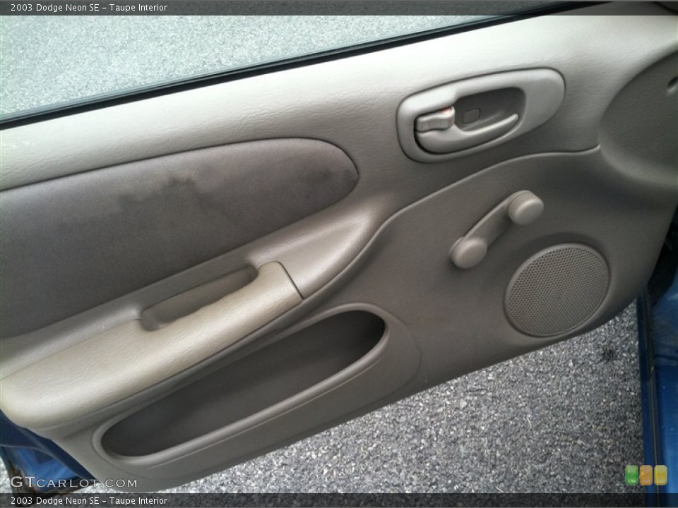 Taupe Interior Door Panel for the 2003 Dodge Neon SE #69971473