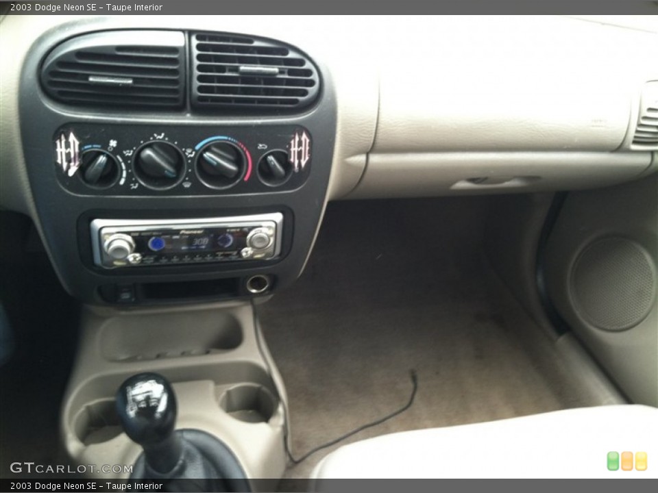 Taupe Interior Controls for the 2003 Dodge Neon SE #69971500