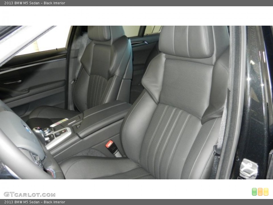 Black Interior Front Seat for the 2013 BMW M5 Sedan #69971718