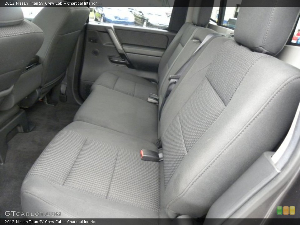 Charcoal Interior Rear Seat for the 2012 Nissan Titan SV Crew Cab #69971917