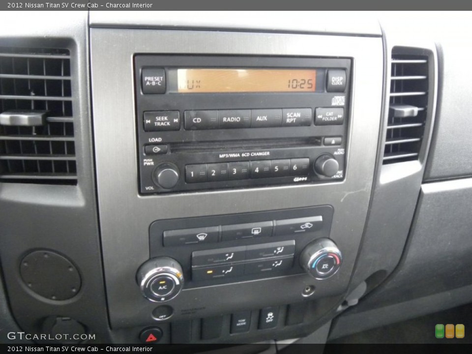 Charcoal Interior Controls for the 2012 Nissan Titan SV Crew Cab #69972034
