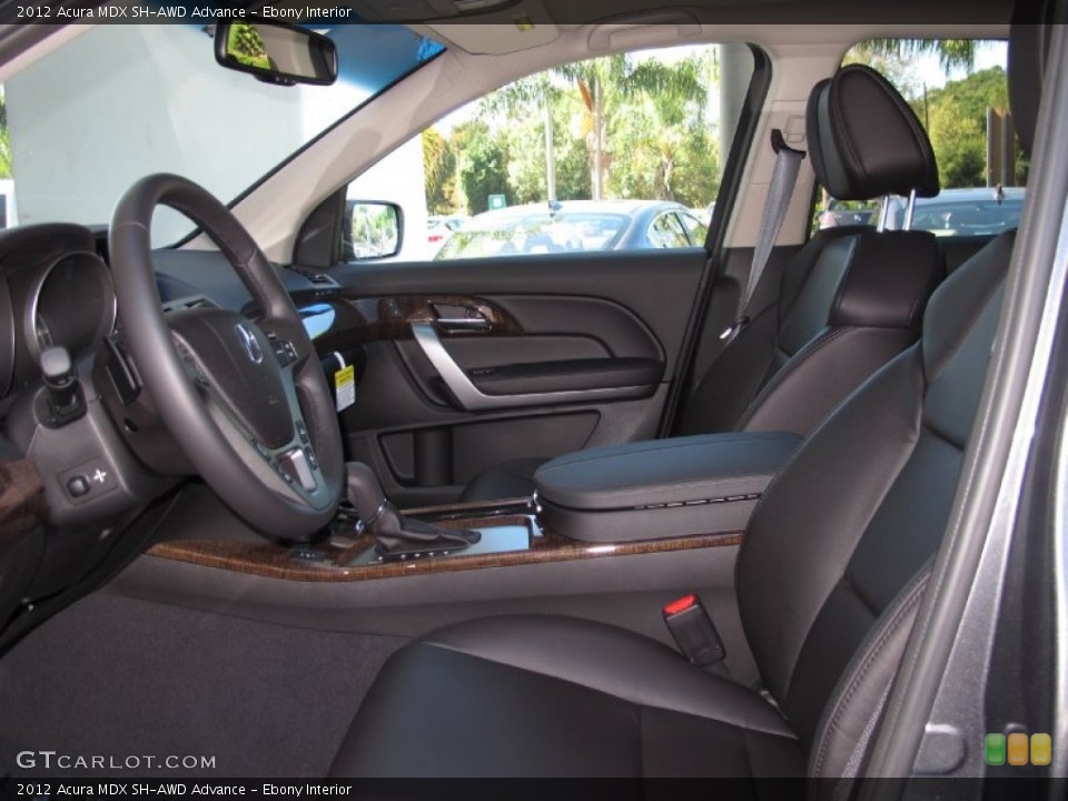 Ebony Interior Front Seat for the 2012 Acura MDX SH-AWD Advance #69972136