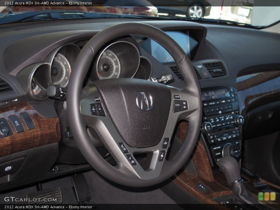 Ebony Interior Steering Wheel for the 2012 Acura MDX SH-AWD Advance #69972142