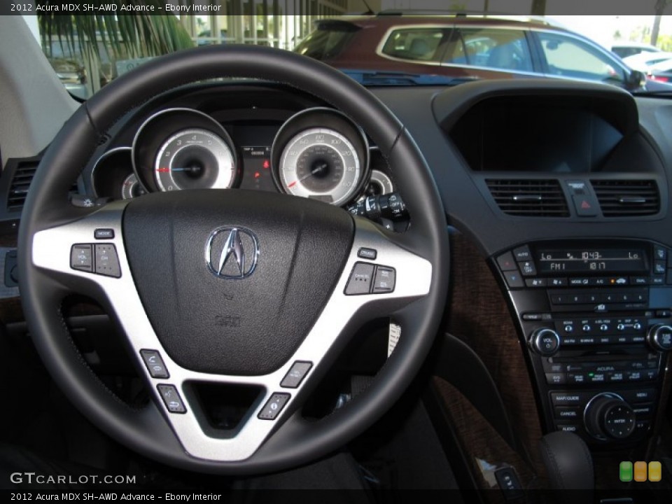 Ebony Interior Steering Wheel for the 2012 Acura MDX SH-AWD Advance #69972166