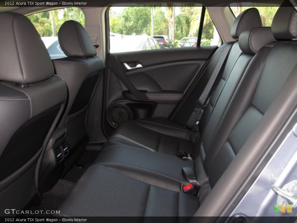 Ebony Interior Rear Seat for the 2012 Acura TSX Sport Wagon #69973585