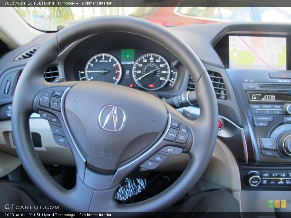 Parchment Interior Steering Wheel for the 2013 Acura ILX 1.5L Hybrid Technology #69973816