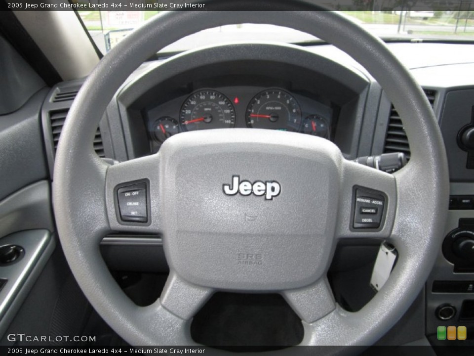 Medium Slate Gray Interior Steering Wheel for the 2005 Jeep Grand Cherokee Laredo 4x4 #69974368