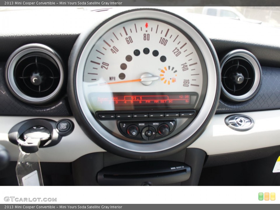 Mini Yours Soda Satellite Gray Interior Gauges for the 2013 Mini Cooper Convertible #69974510