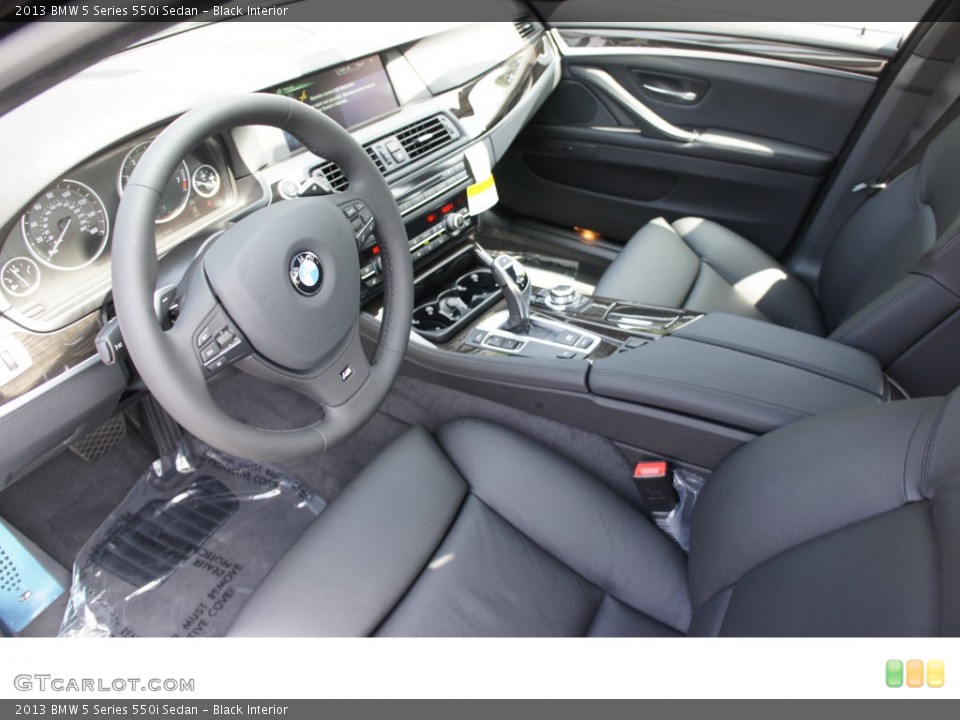 Black Interior Prime Interior for the 2013 BMW 5 Series 550i Sedan #69974686
