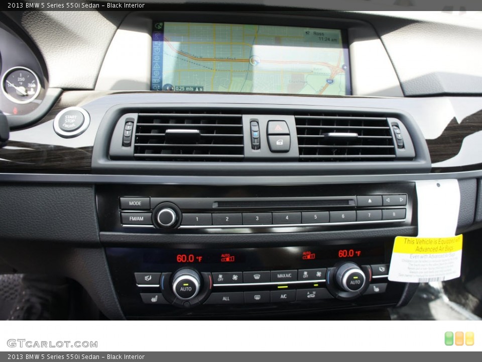 Black Interior Controls for the 2013 BMW 5 Series 550i Sedan #69974695
