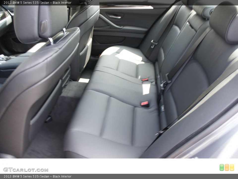 Black Interior Rear Seat for the 2013 BMW 5 Series 535i Sedan #69974722