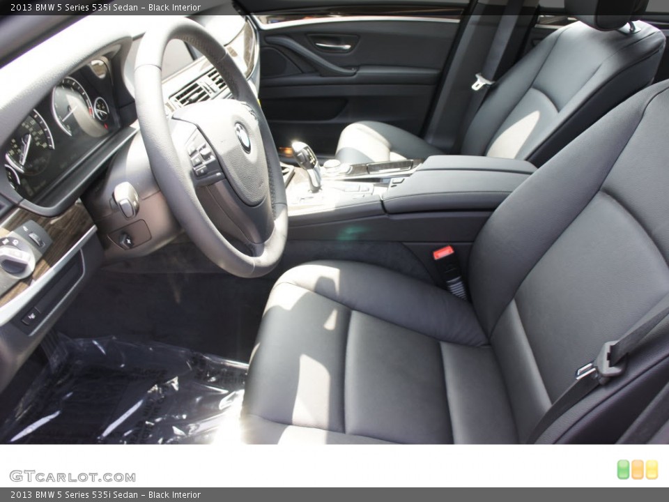 Black Interior Front Seat for the 2013 BMW 5 Series 535i Sedan #69974851