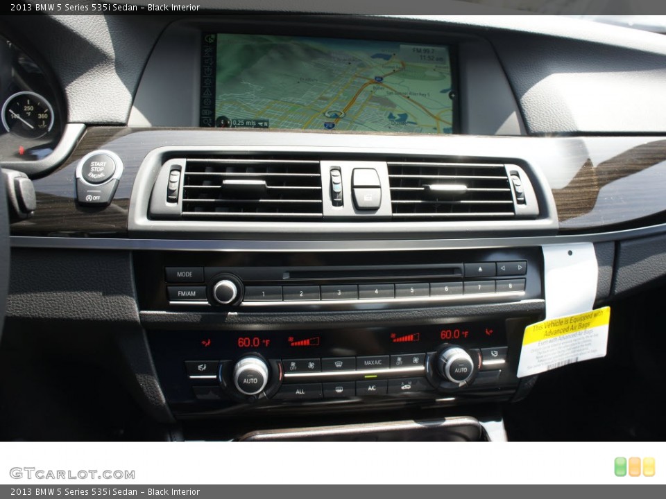 Black Interior Controls for the 2013 BMW 5 Series 535i Sedan #69974869