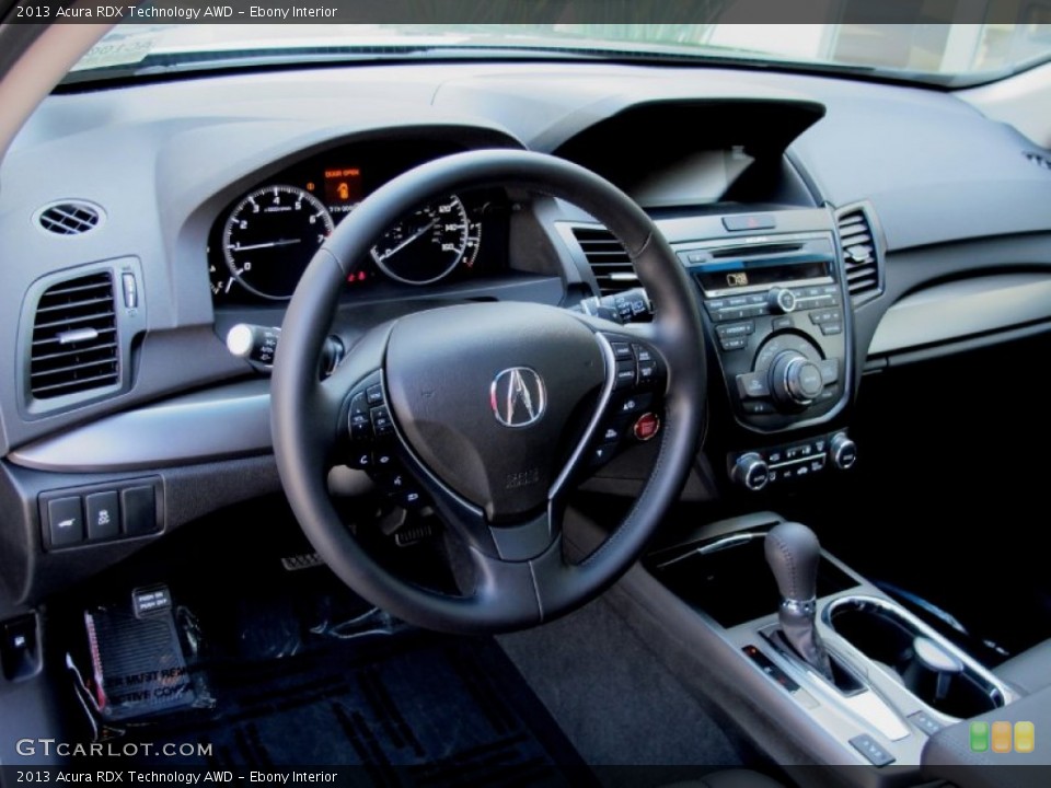 Ebony Interior Dashboard for the 2013 Acura RDX Technology AWD #69975043