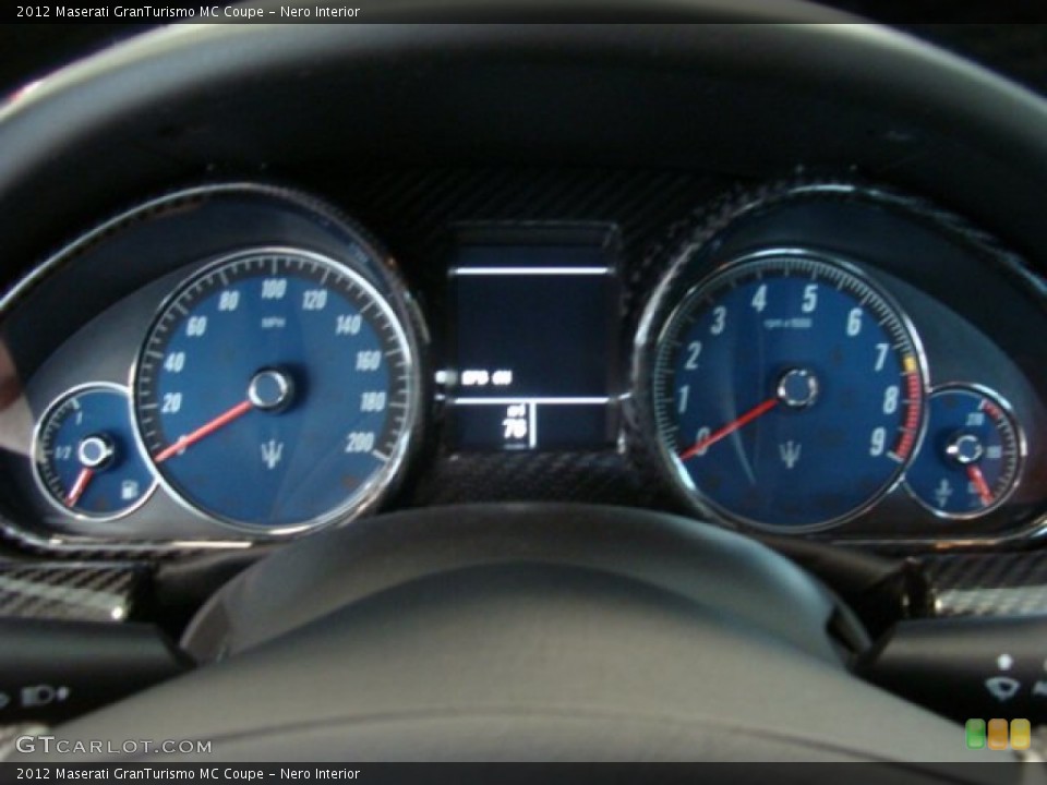 Nero Interior Gauges for the 2012 Maserati GranTurismo MC Coupe #69977368