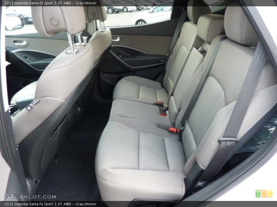 Gray Interior Rear Seat for the 2013 Hyundai Santa Fe Sport 2.0T AWD #69981205