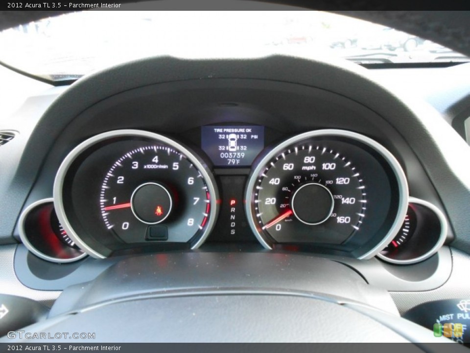 Parchment Interior Gauges for the 2012 Acura TL 3.5 #69981457