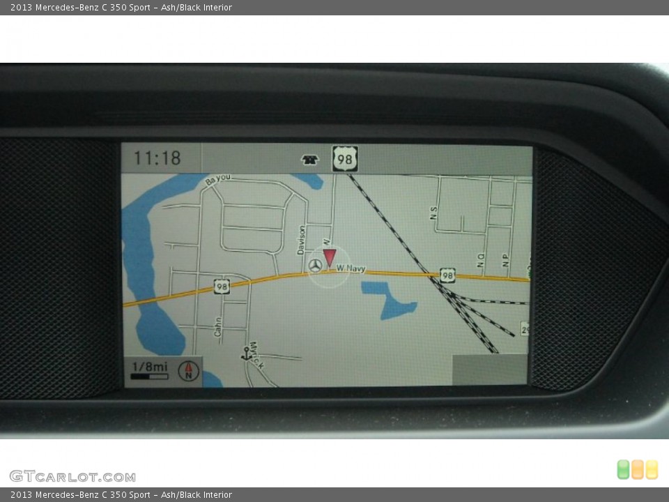Ash/Black Interior Navigation for the 2013 Mercedes-Benz C 350 Sport #69982687