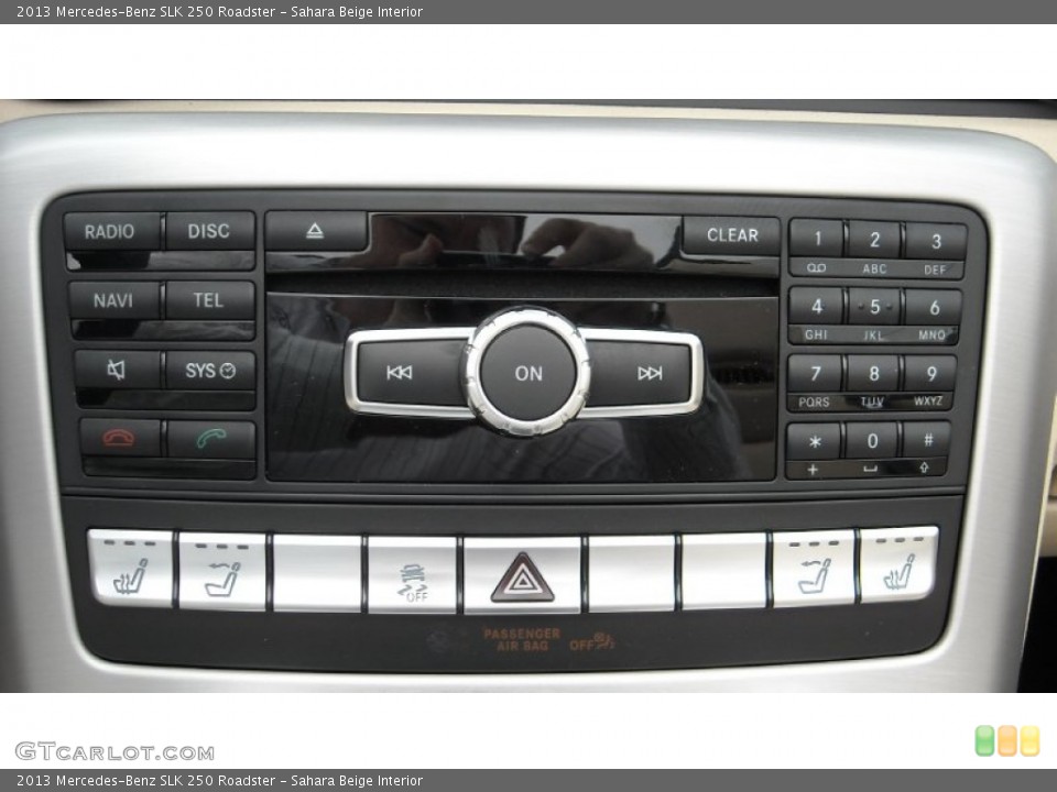 Sahara Beige Interior Controls for the 2013 Mercedes-Benz SLK 250 Roadster #69983323