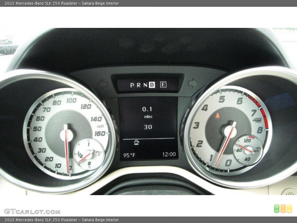Sahara Beige Interior Gauges for the 2013 Mercedes-Benz SLK 250 Roadster #69983353
