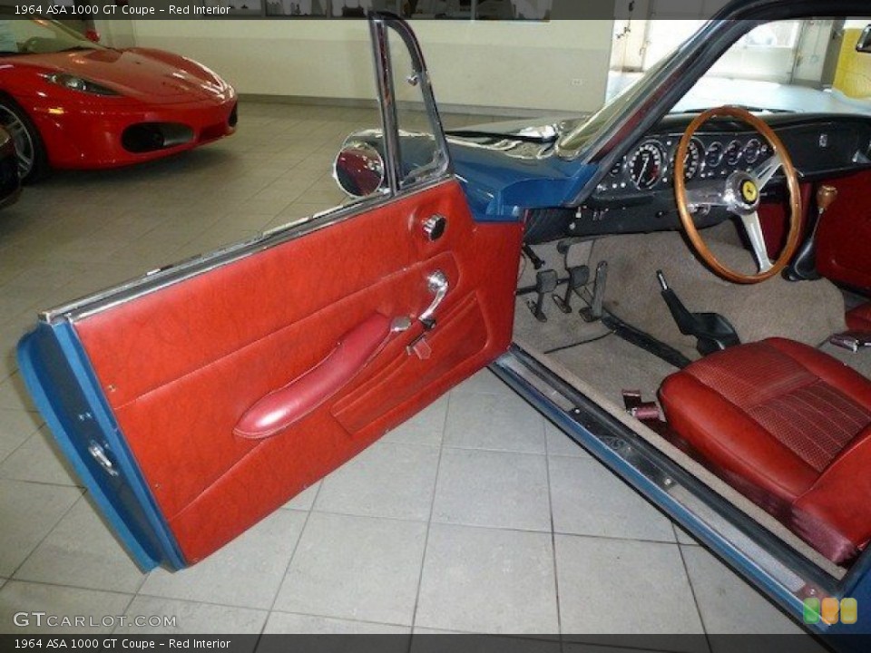 Red Interior Door Panel for the 1964 ASA 1000 GT Coupe #69985657